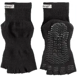 Injinji Unisex Grip Toeless Mini-Crew schwarz von Injinji