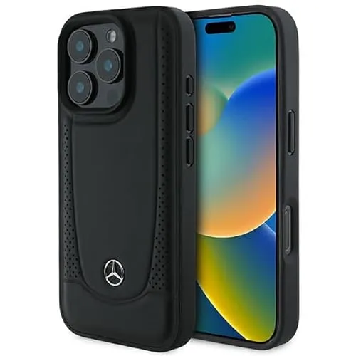 Mercedes Hardcase Schutzhülle für iPhone 16 Pro Max – Urban Schwarz - Stylische Hardcase Schutzhülle in Schwarz für iPhone 16 Pro Max, schützt Ihr Smartphone stilvoll und zuverlässig mit dem eleganten Mercedes-Design.