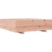 vidaXL Pflanzkübel 90x90x26,5 cm aus Douglasie - Hochbeet aus massivem Douglasienholz, witterungsbeständig und ideal für Blumen, Gemüse und Kräuter. Robuster Rahmen für langlebigen Einsatz im Garten.