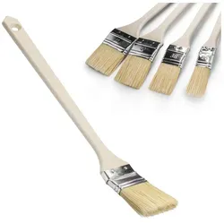 Prima-Online Heizkörperpinsel Heizkörperpinsel, Ecken Pinsel, Langer Holz-Griff, (10 St., Heizkörperpinsel 36mm) 3.6 cm