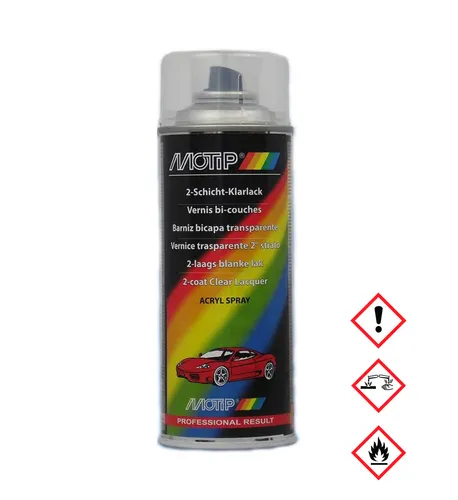 Motip Fahrzeug-Kombinationslack Kompakt 50000 2-Schicht Klarlack 400ml 50000