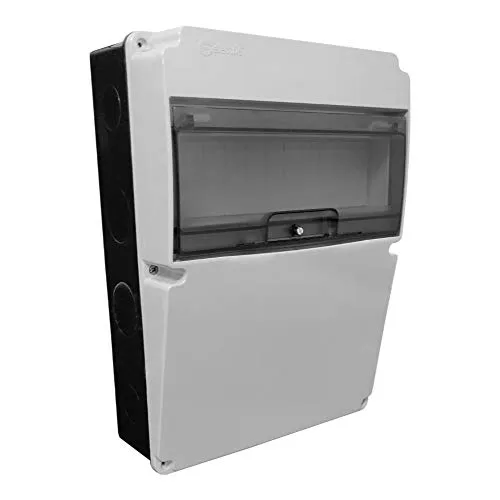 Stromverteiler IP66 11 Module Verteilerkasten Feuchtraumverteiler Sicherungskasten Aufputz TpElectric 0011