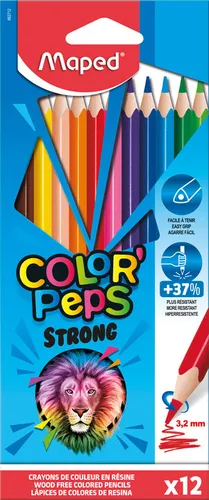 Maped Dreikant-Buntstifte COLOR'PEPS STRONG 12er Kartonetui