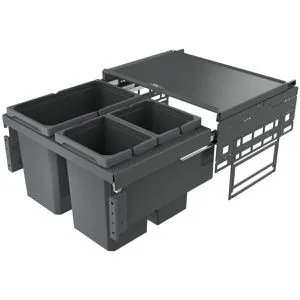 Naber Abfallsammler Cox® Base 360 S, anthrazit, H 360mm von Naber