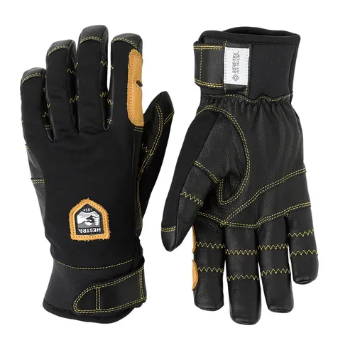 Hestra Ergo Grip Active 5 Finger Handschuhe Gr 8 grau - Handschuhe mit stark vorgeformtem Design und Gore Windstopper, ideal für Skitouren und Hochtouren; winddicht und komfortabel.