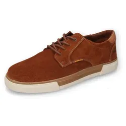 camel active Herren Sneaker aus Leder Hellbraun - Herren-Sneaker aus weichem Wildleder mit Glattleder-Elementen, herausnehmbarer Innensohle für individuelle Anpassung und Kontrastnähte für einen stilvollen Look.