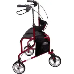 Antar AT51004 Dreirad Rollator - Rollator für drinnen und draußen, ultrakompakt und leicht, ideal für enge Räume, aus strapazierfähigem Aluminium und trägt bis zu 135 kg.