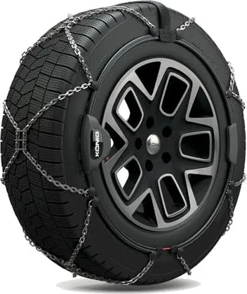 KÖNIG Reflex Cross 243 - Hochwertige Schneeketten - Schneeketten mit innovativem Reflex Box Spannsystem, das einfaches Anpassen ermöglicht und optimalen Schutz vor Radkratzern bietet.