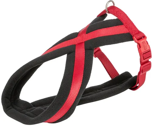 TRIXIE Hunde-Geschirr Premium Touren-Geschirr - rot - 30–55 cm/15 mm, Gurtband