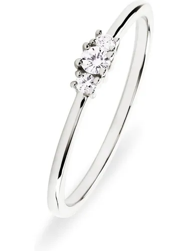 CHRIST Diamantring 375er Weißgold mit 1 Diamant in gold von Christ