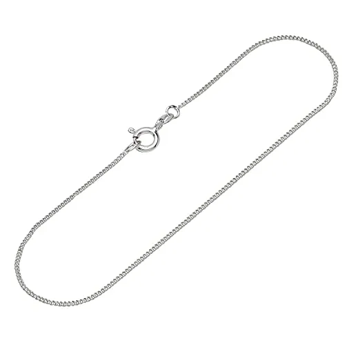 NKlaus Armband 925 Sterling Silber 19cm Panzerkette rund Damen Kettenarmband Armkette 12523