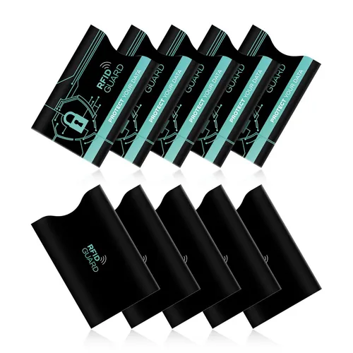 RFID GUARD 10x NFC Block Abschirmung Anti-Phishing Karten Hülle Sleeves Schutz