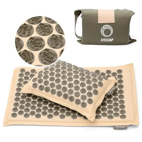 Fitleap Akupressurmatte Set mit Kissen + Tasche von Fitleap