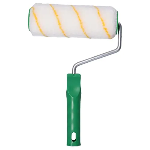 ToolSpace Farbroller für Wandfarbe Profi 18cm, Farbwalze, Malerrolle für Wandfarbe, Fassadenfarbe, Malerwalze, Kurzflor, Malerbedarf mit Griff aus Kunststoff, Fassadenroller, Malerset