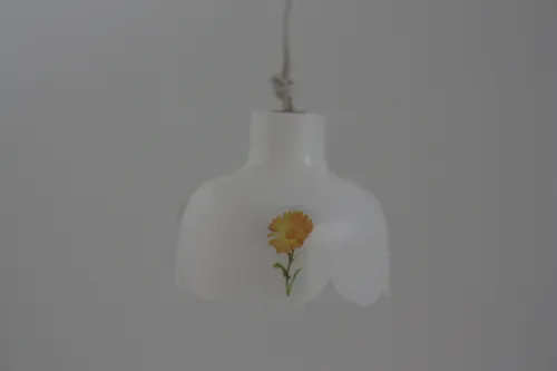 Kahlert Hängelampe Kunststoffschirm Blumen 10542 Ø30mm