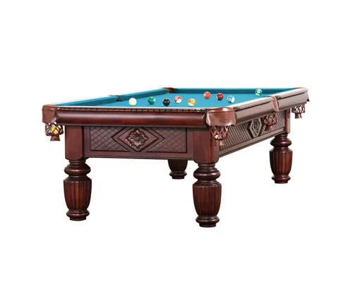 Billiard-Royal Billardtisch Apollo 8 ft., (Hochwertige und massive Ausführung in beliebter Billiard-Royal® Qualität), 3-tig Naturschieferplatte, Echtleder Auffangtaschen, Bandengummi K55