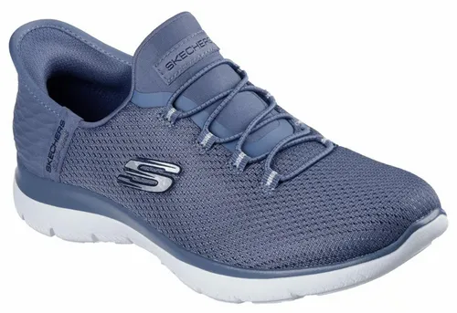 Skechers SUMMITS DIAMOND DREAM Sneaker für Damen - Elegante Sneaker mit praktischer Slip-ins-Technologie für einfaches An- und Ausziehen. Das weiche Mesh-Obermaterial und das Air-Cooled Memory Foam Fußbett bieten optimalen Komfort und ein modernes Design.