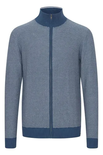 FQ1924 Strickjacke FQLewis Modischer Pullover blau 3XL - Stylische Strickjacke aus 100% Baumwolle in Dark Denim für einen lässigen Look. Ideal für den Alltag, mit regulärer Passform und praktischem Reißverschluss.