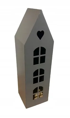 Kapaga - Rost Metall Laternen - Kerzenlaterne Indoor - Gartenlaternen - Kerzen - Laternenhaus - Teelichthaus - Latarne - Für Room Decor, Geschenke - Edelrost (Höhe 32 cm)