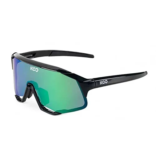 Koo DEMOS MIRROR Black / Green - Lunettes Solaires Cyclisme