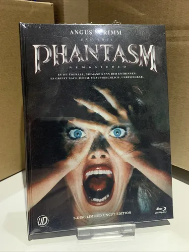 Phantasm - Das Böse - Ungeschnittenes 3 Disc Blu-ray + DVD Mediabook Neu