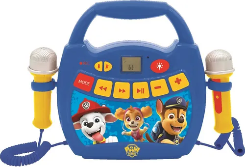 Lexibook Erste Karaoke Paw Patrol (MP300PAZ) - Kreatives Karaoke-Erlebnis für Kinder, fördert Musikalität und Spaß beim Singen