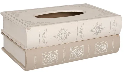 Taschentuchbox Bücher aus Holz 27x16x10 cm von itsisa
