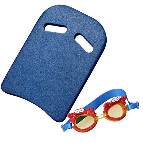 Best Sporting Schwimmbrett Kinder ab 6 Jahre und Schwimmbrett Erwachsene I Schwimmhilfe Erwachsene I Ideale Schwimmlernhilfe für Kinder und Erwachsene (1x Schwimmbrett & Taucherbrille)