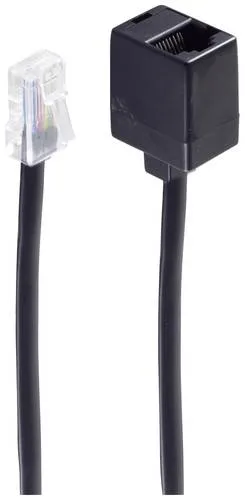 Shiverpeaks Western Verlängerungskabel [1x RJ45-Stecker 8p8c - 1x RJ45-Buchse 8p8c] 6m Schwarz