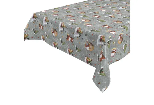 Beautex Tischdecke Wachstuchtischdecke abwischbar Tischdecke RUND ECKIG, Weihnachten (1-tlg)