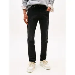 Tommy Jeans Herren Scanton Slim Jeans, Denim Black - Stylische Slim Fit Jeans mit Five-Pocket-Styling und Gürtelschlaufen, ideal für lässige Outfits und höchsten Tragekomfort.