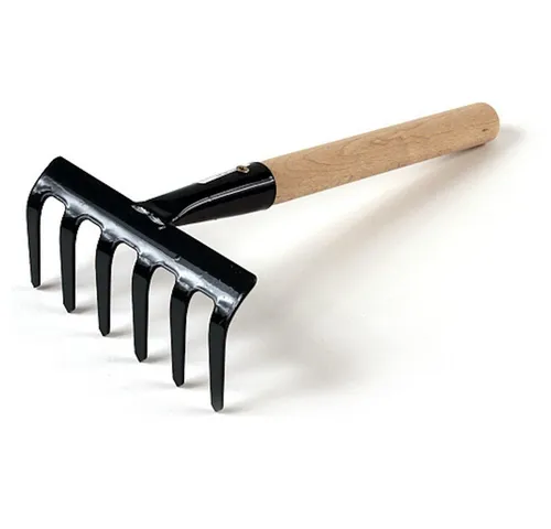 PROREGAL® Gartenrechen Gartenharke 109/550 6 Zinken mit Griff