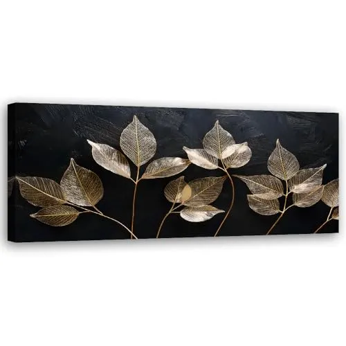 Feeby Bild auf Leinwand in gold von Feeby