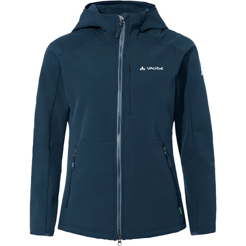 Vaude Damen Women's Elope Stormfleece Hoody Shorts - Dark Sea, 36 EU - Funktionsjacke für Damen, wind- und wasserabweisend, aus recyceltem Polyester für nachhaltigen Komfort bei Outdoor-Aktivitäten.