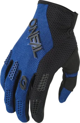 O'NEAL ELEMENT RACEWEAR V.24 Kinder Motocross Handschuhe - Schwarz/Blau Größe M - Unisex Motorradhandschuhe für Kinder, aus strapazierfähigem Leder und Nylon gefertigt, bieten optimalen Schutz und Komfort beim Motocross.