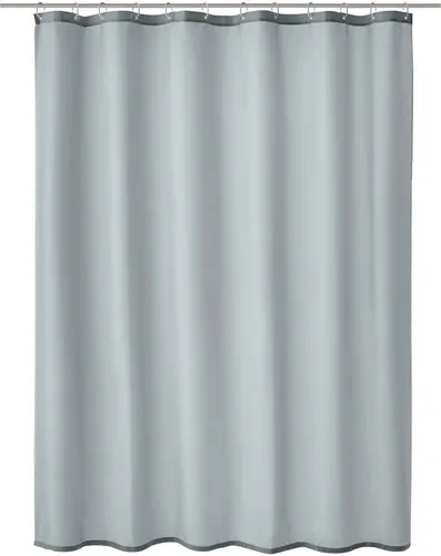 Kleine Wolke Duschvorhang Rica 180 cm - Duschvorhang in elegantem Schneeweiß, aus 100% recyceltem Polyester, wasserabweisend und pflegeleicht – ideal für umweltbewusste Badezimmer!