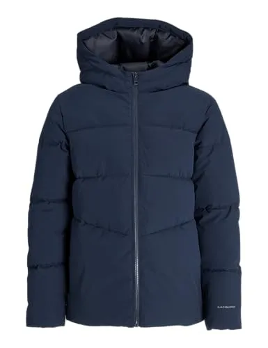 Jack & Jones Global Puffer Jacke Kinder - Funktionsjacken für kalte Wintertage, ausgestattet mit warmem Futter, windabweisend und praktischen Seitentaschen für einen hohen Tragekomfort.