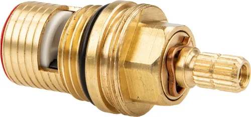 tecuro Keramik Oberteil Ventiloberteil 1/2 Zoll - langlebig und variabel einstellbar - Bad- & Duscharmaturen: Hochwertiges Keramik-Oberteil mit LongLife-Schutz gegen Verkalken, passend für gängige Armaturen in Bad und Küche.