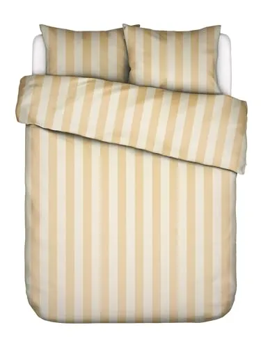 Essenza Bettwäsche Minte Stripe, Satin, 3-teilig in gelb von Essenza