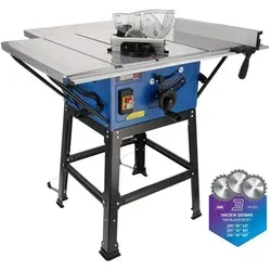 2000w Holzsäge 254mm + 3 Sägeblätter - Ded7754t3