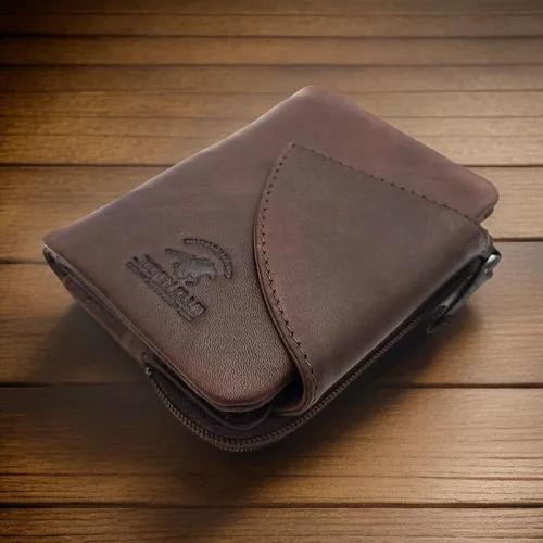 Lemasi kleine echt Leder Geldbörse mit RFID Schutz