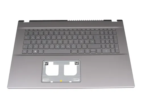 Acer 6B.K66N2.014 Original Tastatur inkl. Topcase DE (deutsch) grau/grau mit Bac