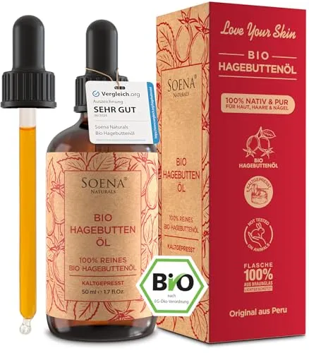 100% BIO HAGEBUTTENÖL - Kaltgepresst & Rein aus Deutschland - Sonstiges - Hochwertiges, vegan und tierversuchsfreies Hagebuttenöl, ideal für Gesicht, Haare und Hautpflege. Reich an Vitaminen und Antioxidantien für gesunde, strahlende Haut.