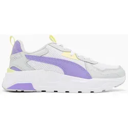 PUMA Trinity Lite Jr Sneaker - Weiß/Lavendel/Granitgrau, 36 EU - Sneaker mit atmungsaktivem Netz-Obermaterial und bequemer IMEVA-Zwischensohle für optimalen Tragekomfort und stylischen Futro-Look.