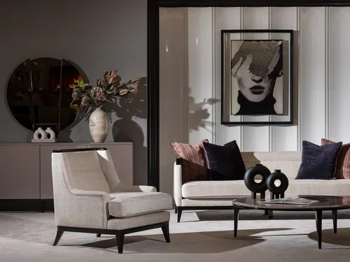 Moderner weißer Textil-Sessel aus Holz für Wohnzimmer - Eleganter Sessel in Weiß, ideal für modernen Wohnstil. Mit robustem Holzrahmen und bequemem Textilbezug bietet er Komfort und Stil für jedes Wohnzimmer.