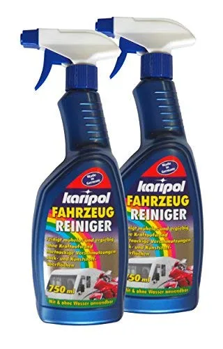 Preisjubel 2 x Karipol Fahrzeugreiniger 750ml, Caravan-Reiniger, Motorrad-Reiniger