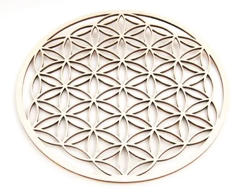 Berk EN-073 Meditations-Zubehör - Blume des Lebens aus Holz, 22 cm