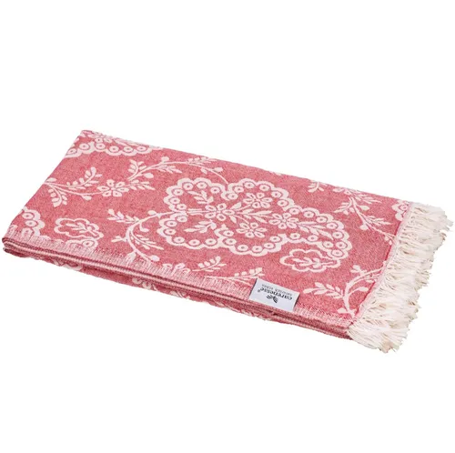 Carenesse Jacquard Hamamtuch Paisley 90 x 175 cm rot in rot von Carenesse