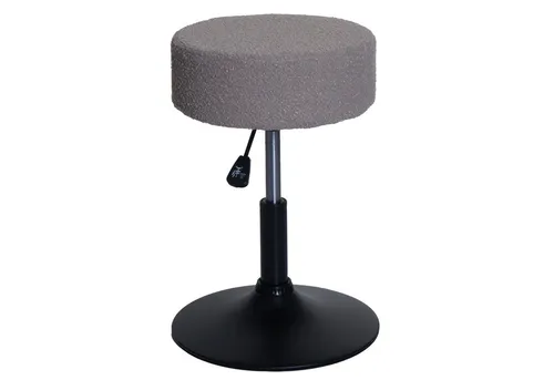 PROREGAL® Drehhocker – Höhenverstellbar & Drehbar in Taupe - Moderner Drehhocker mit stufenloser Höhenverstellung (45-57cm) und 360° Drehfunktion. Ideal für Wohn- oder Schminkzimmer, strapazierfähiger Bezug und stabiler Fußteller aus Stahl sorgen für Komfort und Langlebigkeit.