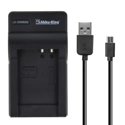 USB-Akku-Ladegerät kompatibel mit Nikon EN-EL12